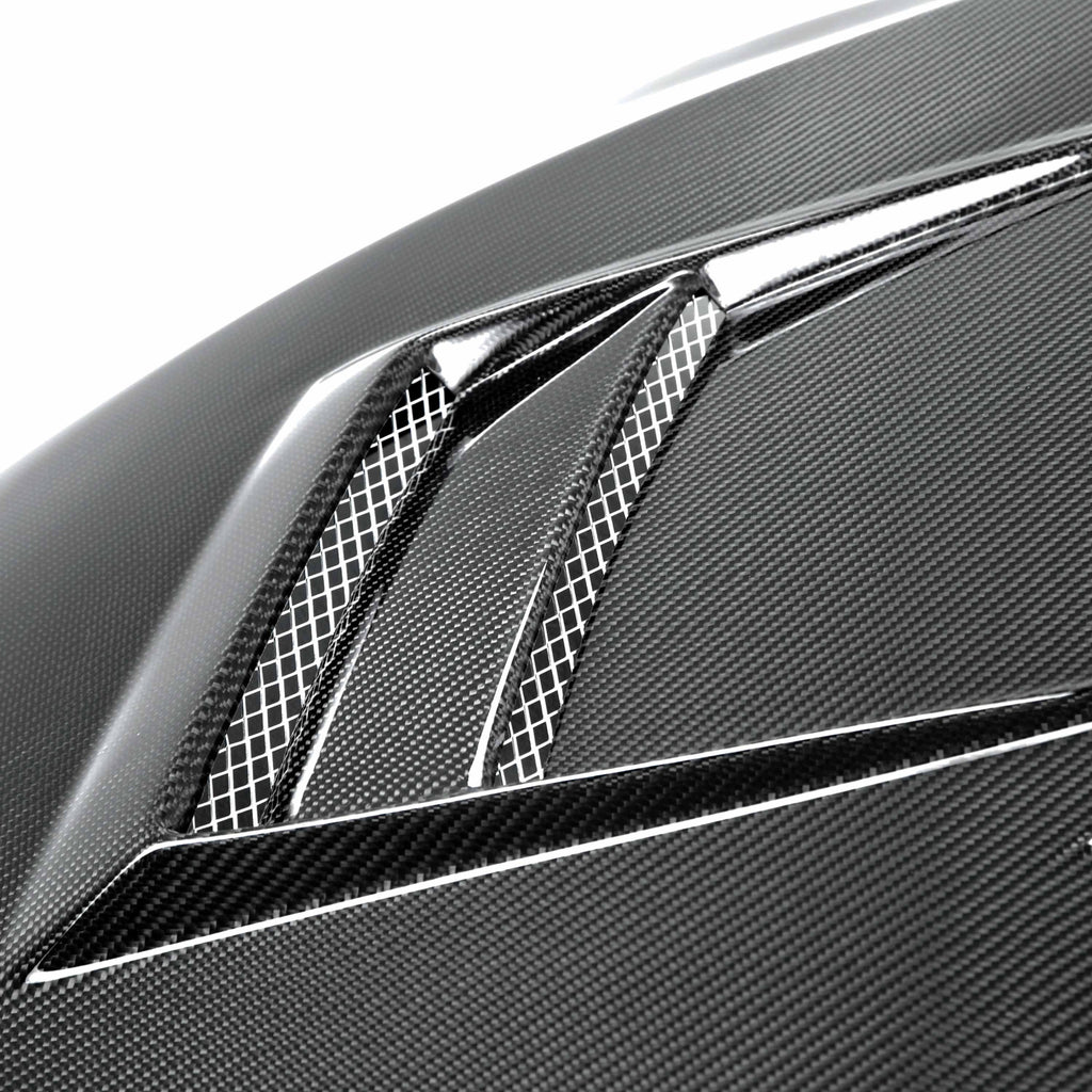 Seibon 08-12 Mitsubishi Lancer Evo X DV-Style Carbon Fiber Hood - Black Ops Auto Works