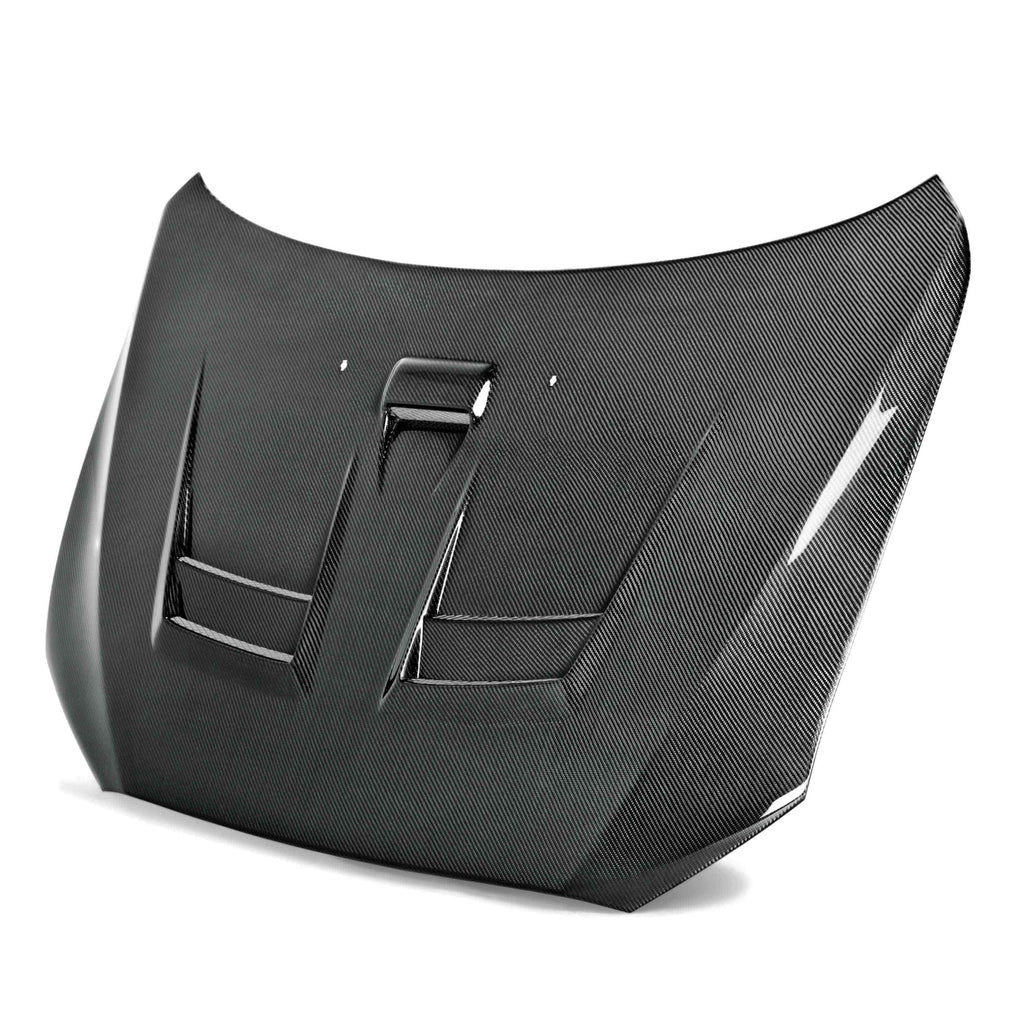 Seibon 08-12 Mitsubishi Lancer Evo X DV-Style Carbon Fiber Hood - Black Ops Auto Works