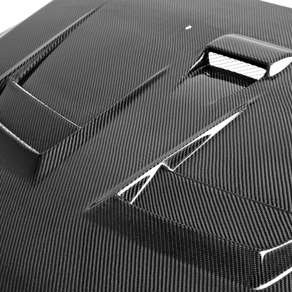 Seibon 08-12 Mitsubishi Lancer Evo X DV-Style Carbon Fiber Hood - Black Ops Auto Works