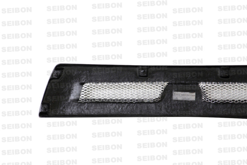 Seibon Seibon 08-12 Mitsubishi Lancer Evo X Shaved Emblem Carbon Fiber Front Grill does not fit MR model