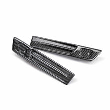 Load image into Gallery viewer, Seibon Seibon 09-10 Nissan GTR R35 Carbon Fiber Fender Duct Logos (Pair)