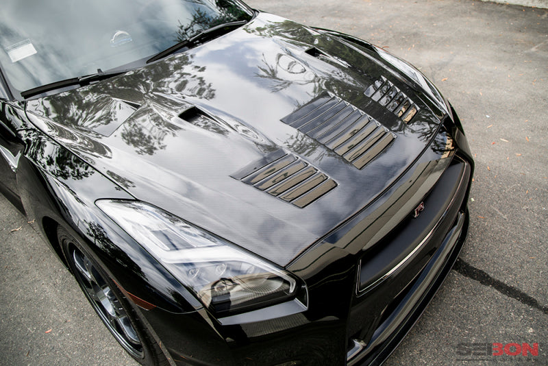 Seibon 09-12 Nissan GTR R35 GTII-Style Carbon Fiber Hood - Black Ops Auto Works