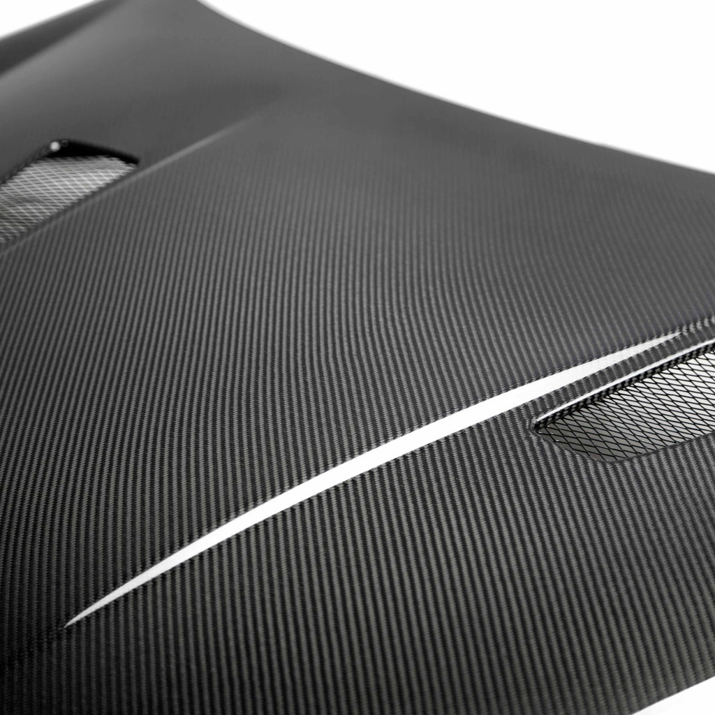 Seibon Seibon 10-11 VW Golf GTI 5K/MK6 TM Carbon Fiber Hood w/ Shaved Emblem