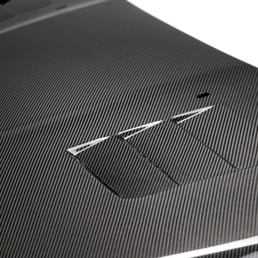 Seibon 15-16 Ford Focus TS-Style Gloss Finish Carbon Fiber Hood - Black Ops Auto Works