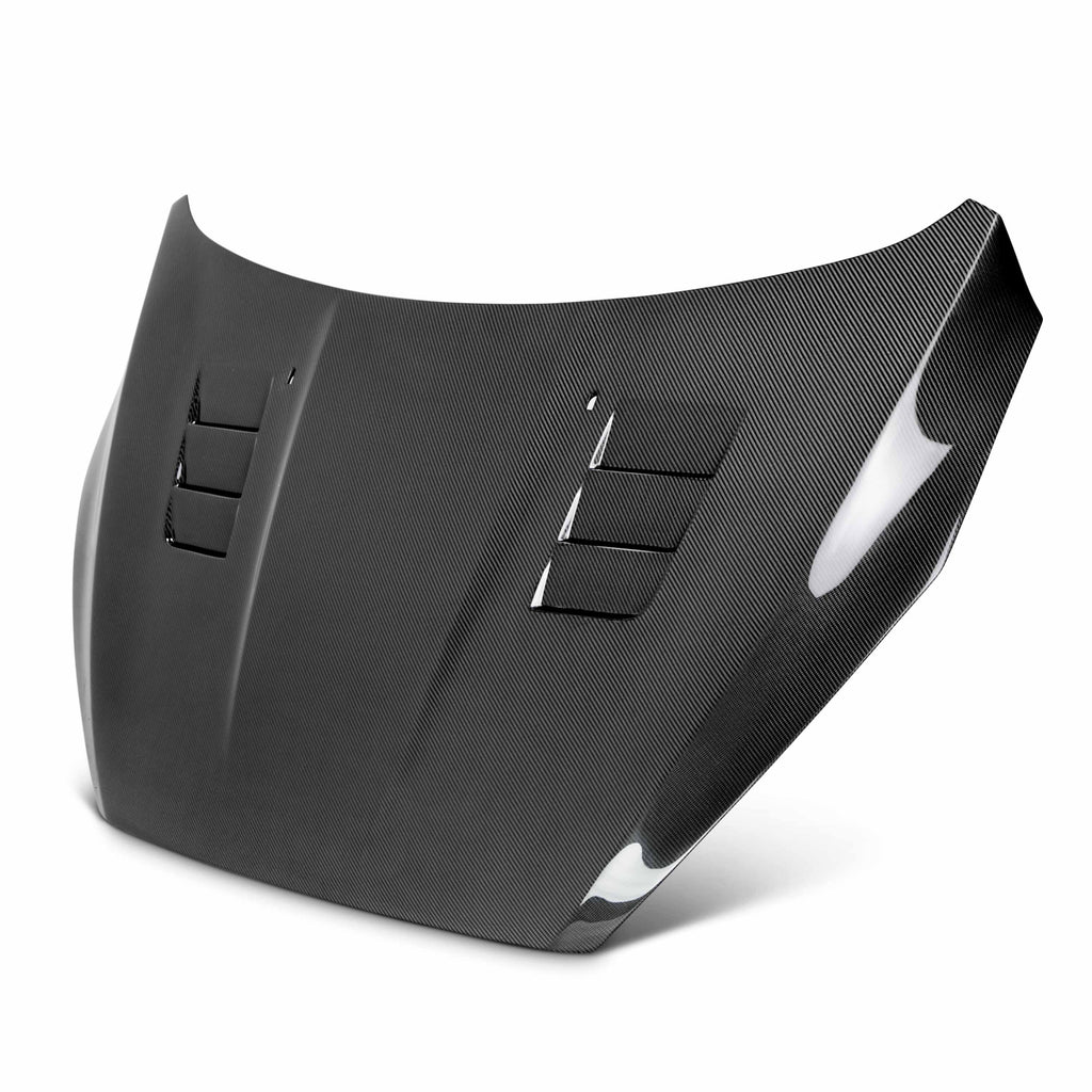 Seibon 15-16 Ford Focus TS-Style Gloss Finish Carbon Fiber Hood - Black Ops Auto Works