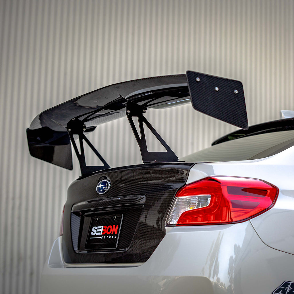 Seibon Seibon 15-18 Subaru WRX / STi Carbon Fiber Rear Spoiler - GT Style