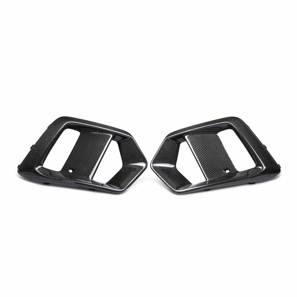 Seibon 16-18 Ford Focus RS Carbon Fiber Fog Light Surrounds - Black Ops Auto Works