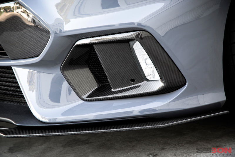 Seibon Seibon 16-18 Ford Focus RS Carbon Fiber Fog Light Surrounds