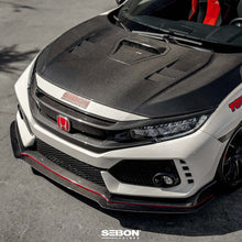 Load image into Gallery viewer, Seibon Seibon 17-18 Honda Civic Type-R TS-Style Carbon Fiber Hood