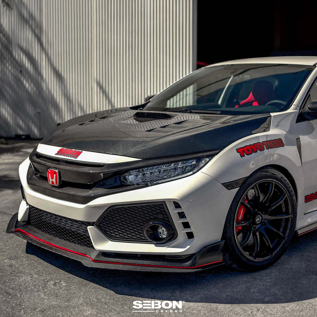 Seibon Seibon 17-18 Honda Civic Type-R TS-Style Carbon Fiber Hood