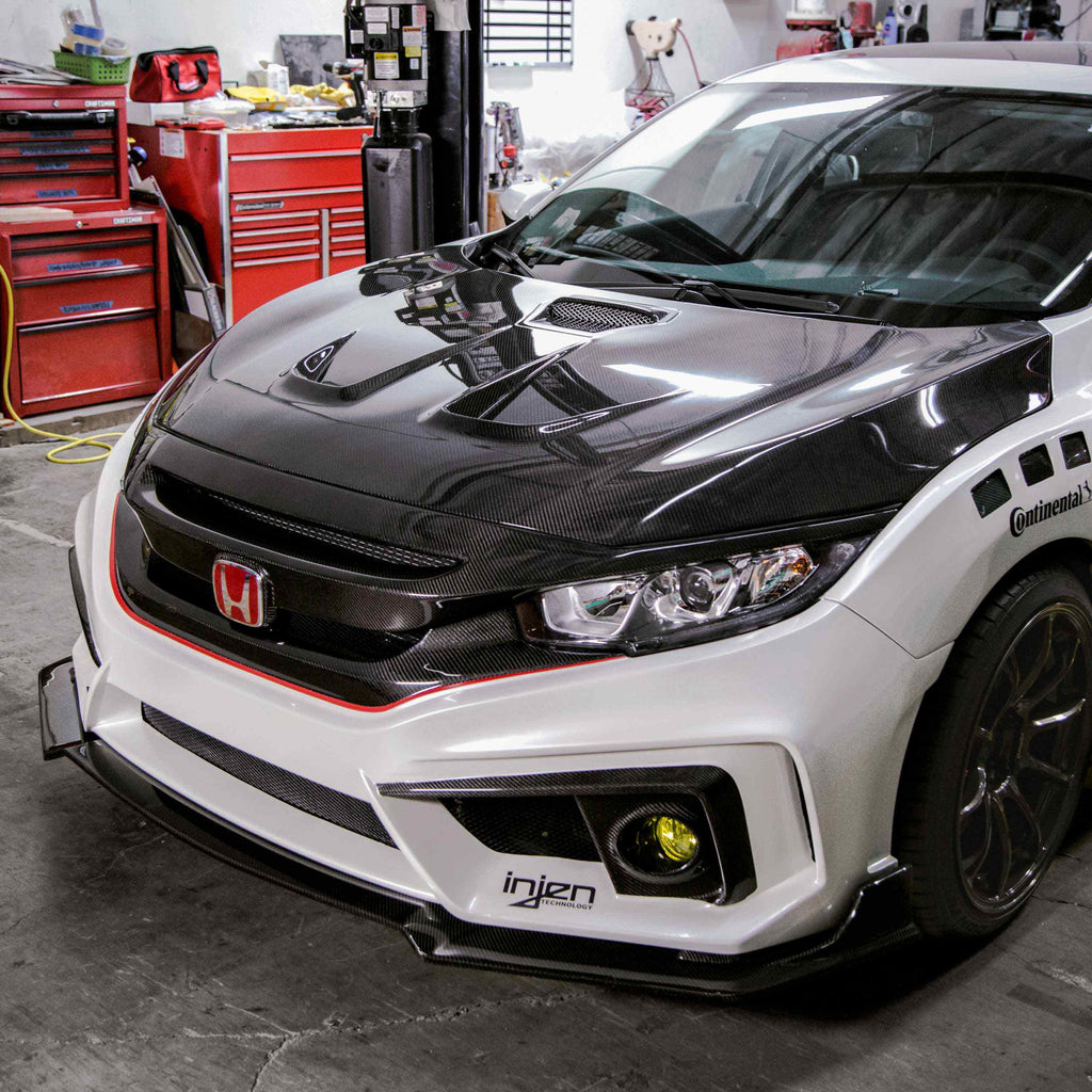 Seibon Seibon 2016-2017 Honda Civic Coupe/Sedan/Hatchback MR-Style Carbon Fiber Hood