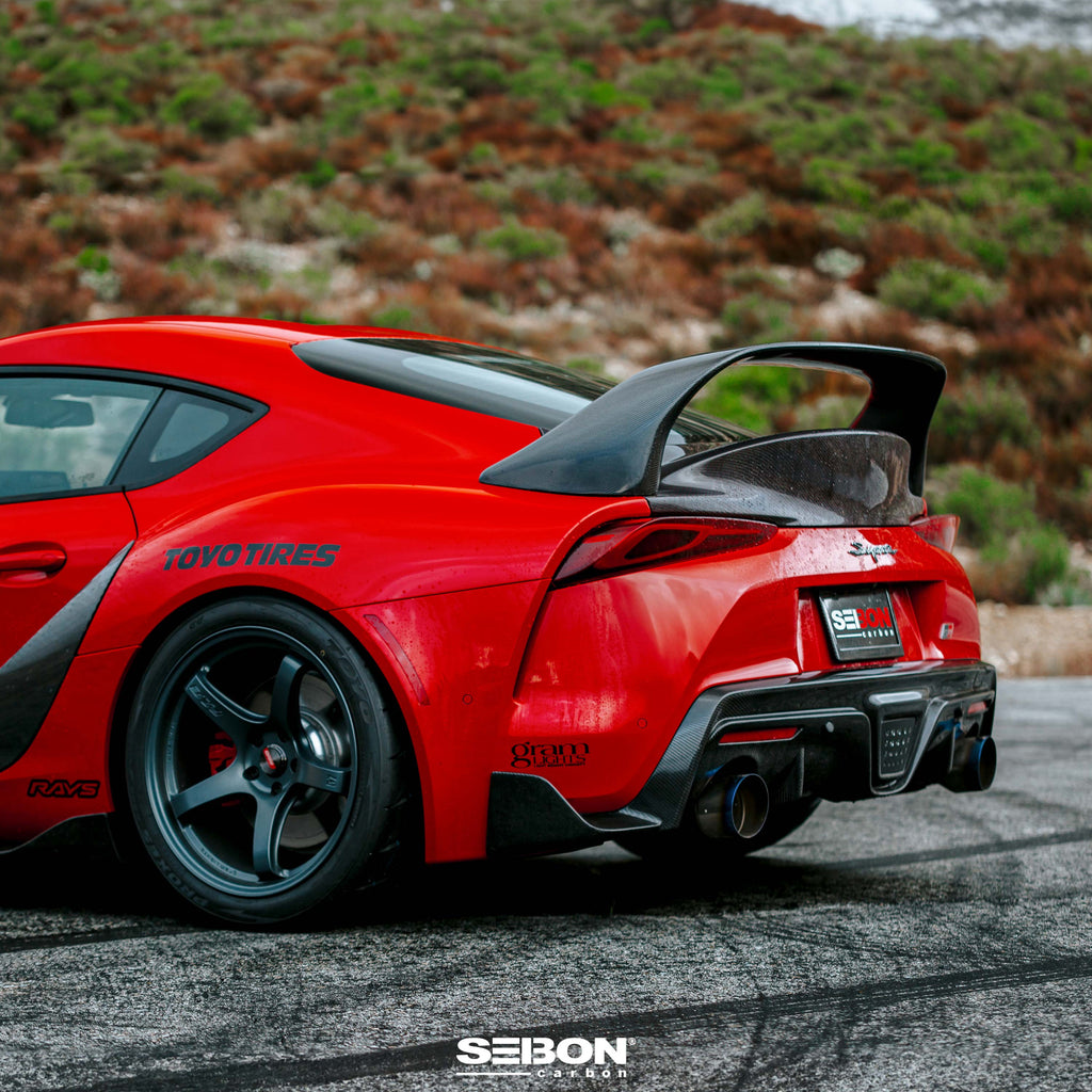 Seibon Seibon 2020 Toyota GR Supra MB-Style Carbon Fiber Rear Spoiler