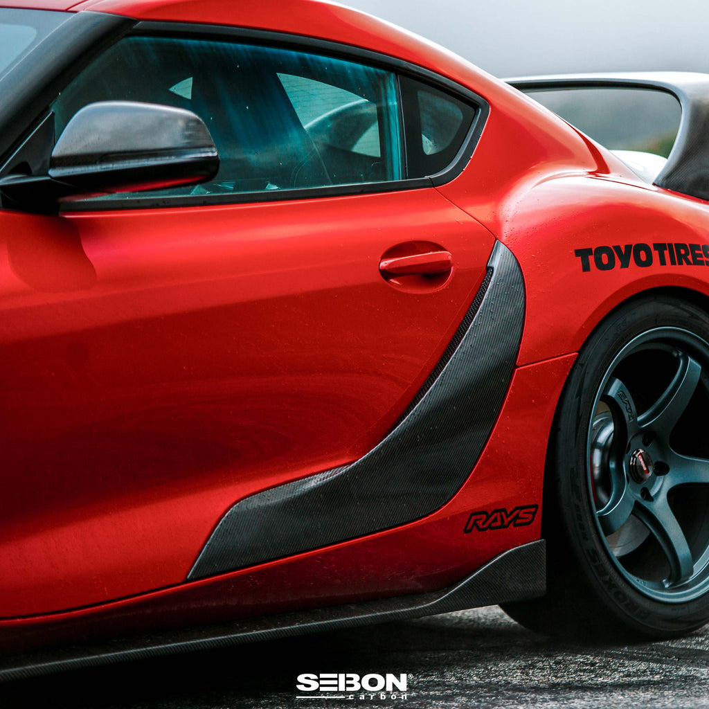Seibon Seibon 2020 Toyota GR Supra OEM-Style Carbon Fiber Door Garnish