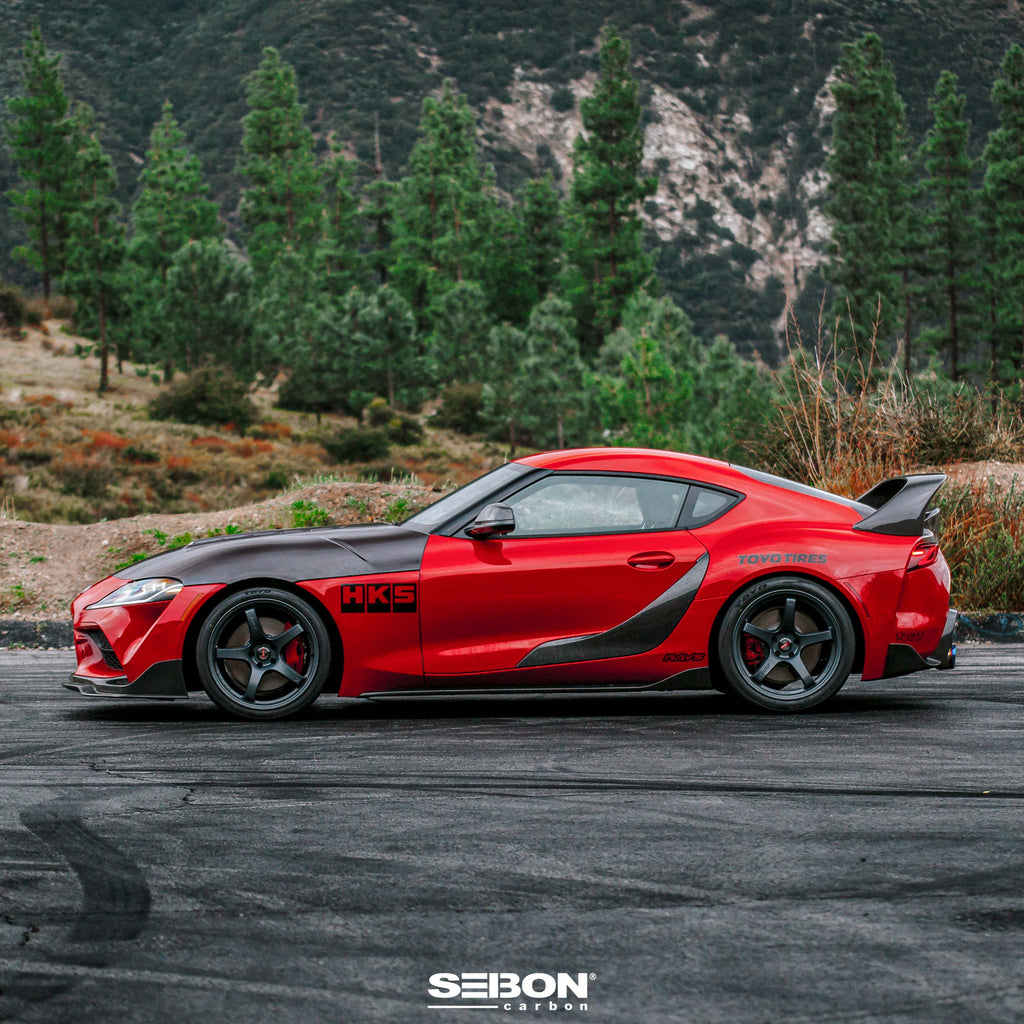 Seibon Seibon 2020 Toyota GR Supra OEM-Style Carbon Fiber Side Skirts
