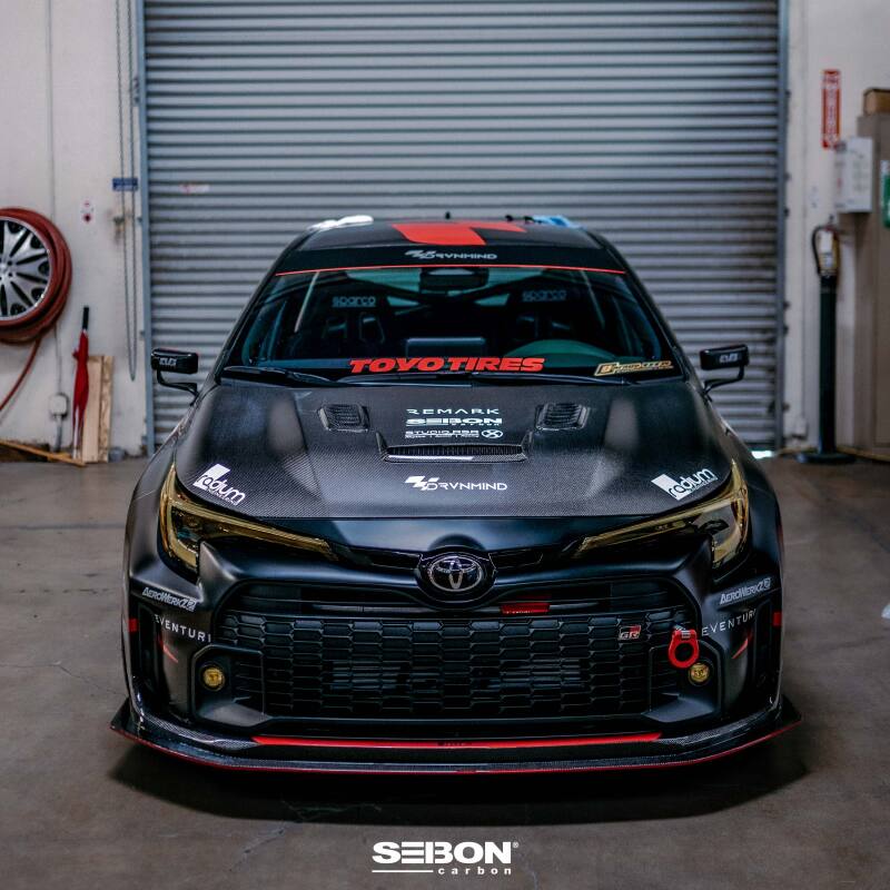 Seibon Seibon 2023 Toyota GR Corolla VS-Style Double-Sided Carbon Hood - Gloss Finish