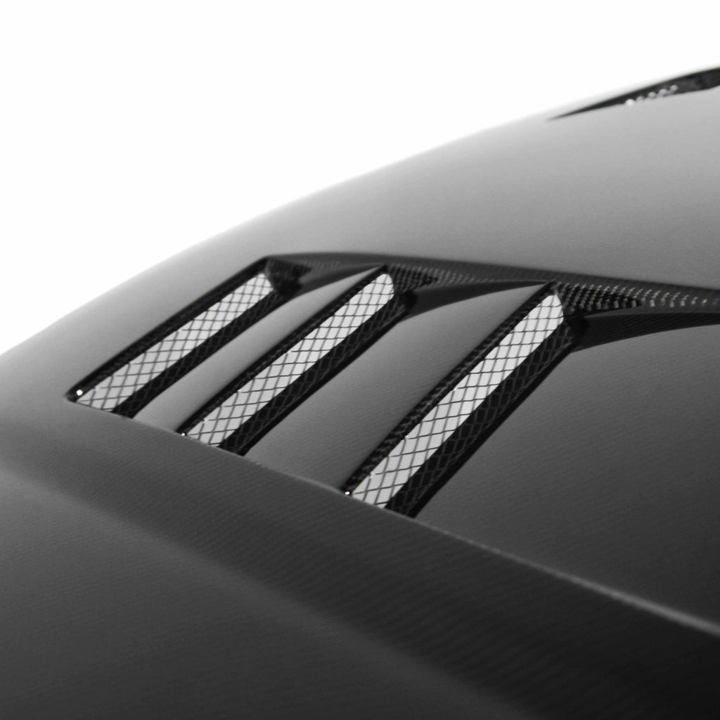 Seibon 99-00 Honda Civic (EM1/EJ6/7/8/EK9) TS-Style Carbon Fiber Hood - Black Ops Auto Works