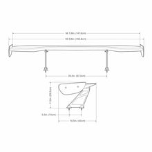 Load image into Gallery viewer, Seibon Universal GT Style Carbon Fiber Rear Spoiler - Seibon GTWING-1