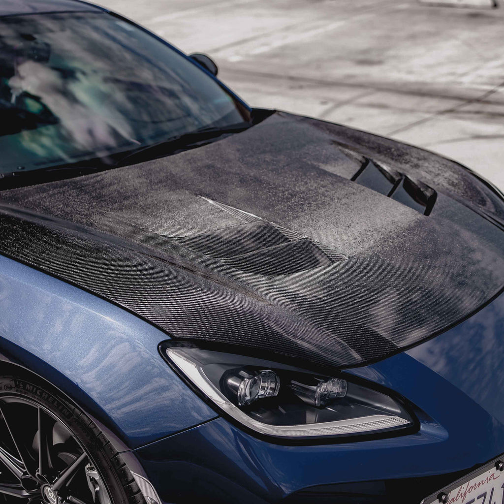 Seibon 2022 Toyota GR86/Subaru BRZ TS-Style Carbon Fiber Hood - Seibon HD22TY86-TS