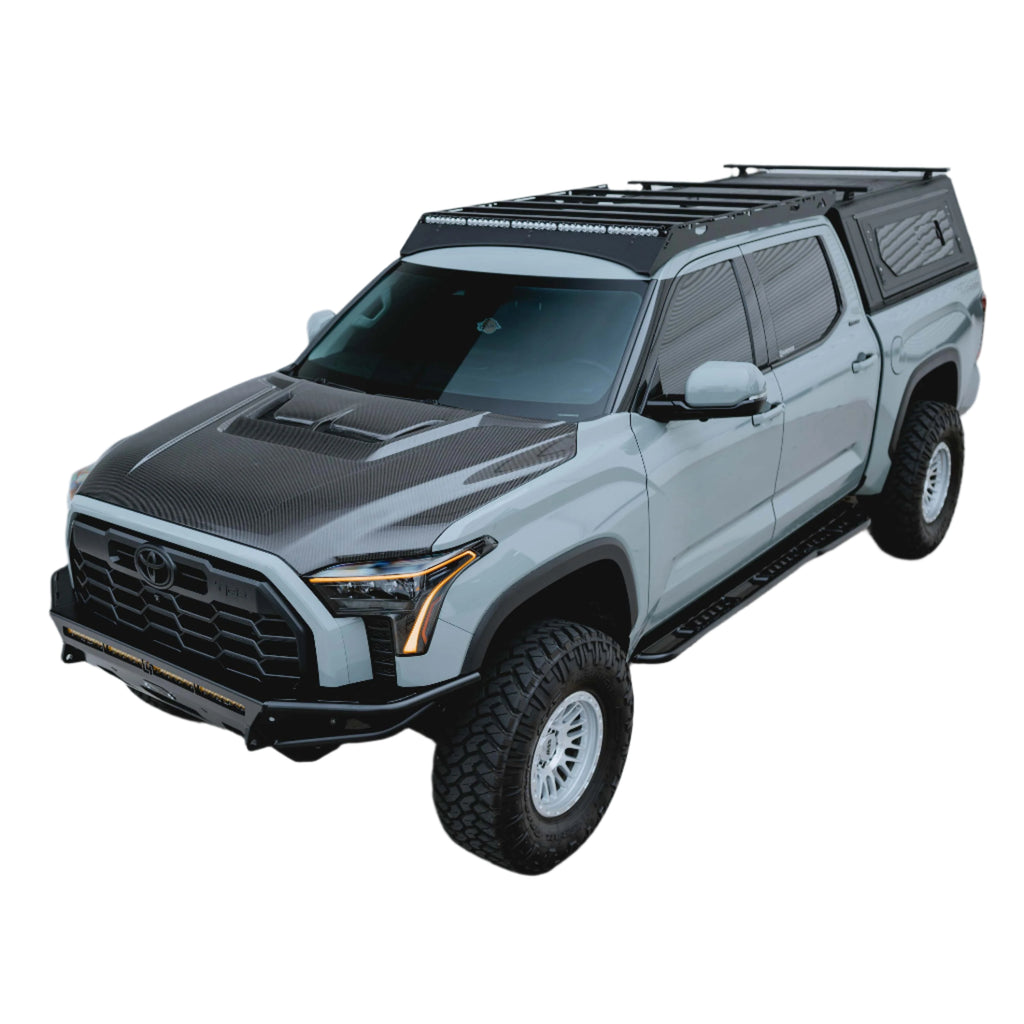 Seibon 22-24 Toyota Tundra / 23-24 Toyota Sequoia RR-Style Carbon Fiber Hood - Seibon HD23TYTU-RR