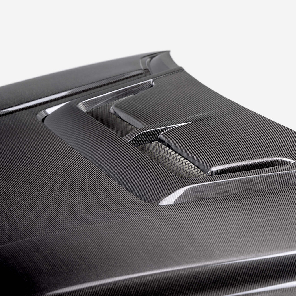 Seibon 22-24 Toyota Tundra / 23-24 Toyota Sequoia RR-Style Carbon Fiber Hood - Seibon HD23TYTU-RR