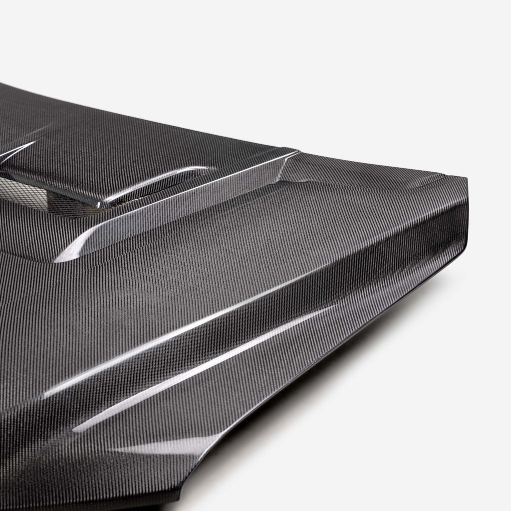 Seibon 22-24 Toyota Tundra / 23-24 Toyota Sequoia RR-Style Carbon Fiber Hood - Seibon HD23TYTU-RR