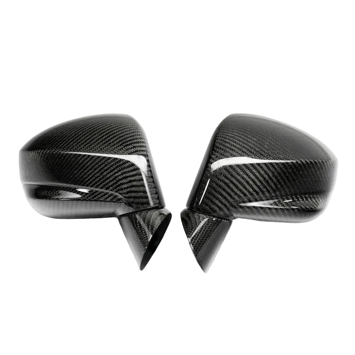 Seibon C0910NSGTR carbon fiber mirror covers full view