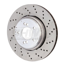Load image into Gallery viewer, SHW 08-13 BMW M3 4.0L Right Rear Cross-Drilled Lightweight Brake Rotor (34212283804) - Black Ops Auto Works