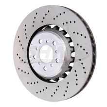 Load image into Gallery viewer, SHW 13-16 BMW M5 4.4L Left Front Cross-Drilled Lightweight Brake Rotor (34112284101) - Black Ops Auto Works