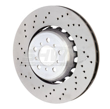 Load image into Gallery viewer, SHW 15-18 BMW M3 3.0L Left Front Cross-Drilled Lightweight Brake Rotor (34112284809) - Black Ops Auto Works