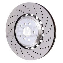 Load image into Gallery viewer, SHW 18-21 BMW M5 4.4L Right Rear Cross-Drilled Lightweight Brake Rotor (34217991104) - Black Ops Auto Works