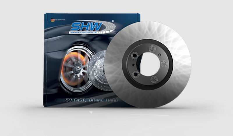 SHW 19-21 Porsche Macan S 3.0L Left Front Smooth Monobloc Brake Rotor (95B615301AA) - Black Ops Auto Works