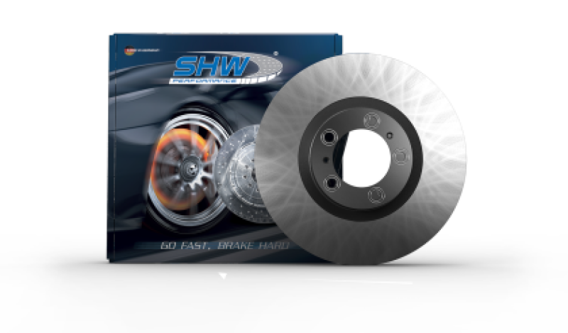 SHW 19-22 Porsche Macan 2.0L V6 Front Right Smooth Monobloc Brake Rotor (95B615302AB) - Black Ops Auto Works