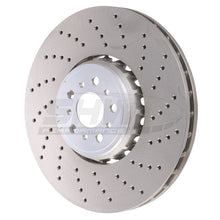 Load image into Gallery viewer, SHW 20-21 BMW X3 M 3.0L Right Front Cross-Drilled Lightweight Brake Rotor (34118054826) - Black Ops Auto Works