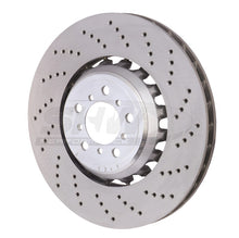 Load image into Gallery viewer, SHW 2021 BMW M2 Comp 3.0L w/o Ceramic Brake Right Front Cross-Drilled LW Brake Rotor (34118072018) - Black Ops Auto Works