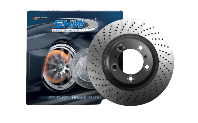 SHW 99-08 Porsche 911 Carrera 3.6L w/o Ceramics Left Front Cross-Drille MB Brake Rotor (99635140501) - Black Ops Auto Works