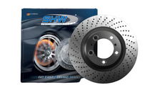 Load image into Gallery viewer, SHW 99-08 Porsche 911 Carrera 3.6L w/o Ceramics Left Front Cross-Drille MB Brake Rotor (99635140501) - Black Ops Auto Works