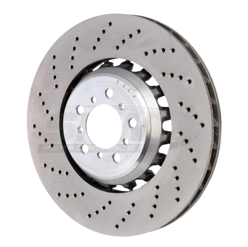 SHW 19-21 BMW M2 Competition 3.0L w/o Ceramic Brakes Left Front Drilled LW Brake Rotor (3411807201 - SHW Performance BFL48251