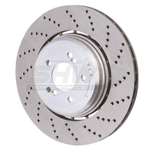 Load image into Gallery viewer, SHW 06-10 BMW M5 5.0L Right Rear Cross-Drilled Lightweight Brake Rotor (34212282808) - SHW Performance BRR48081
