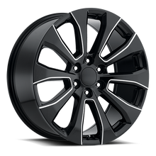 Load image into Gallery viewer, Silverado High Country Replica Wheel Gloss Black Ball Milled Factory Reproductions FR 92-Wheels - Cast-Factory Reproductions-746241431837-22x9 6x5.5 +28 HB 78.1-