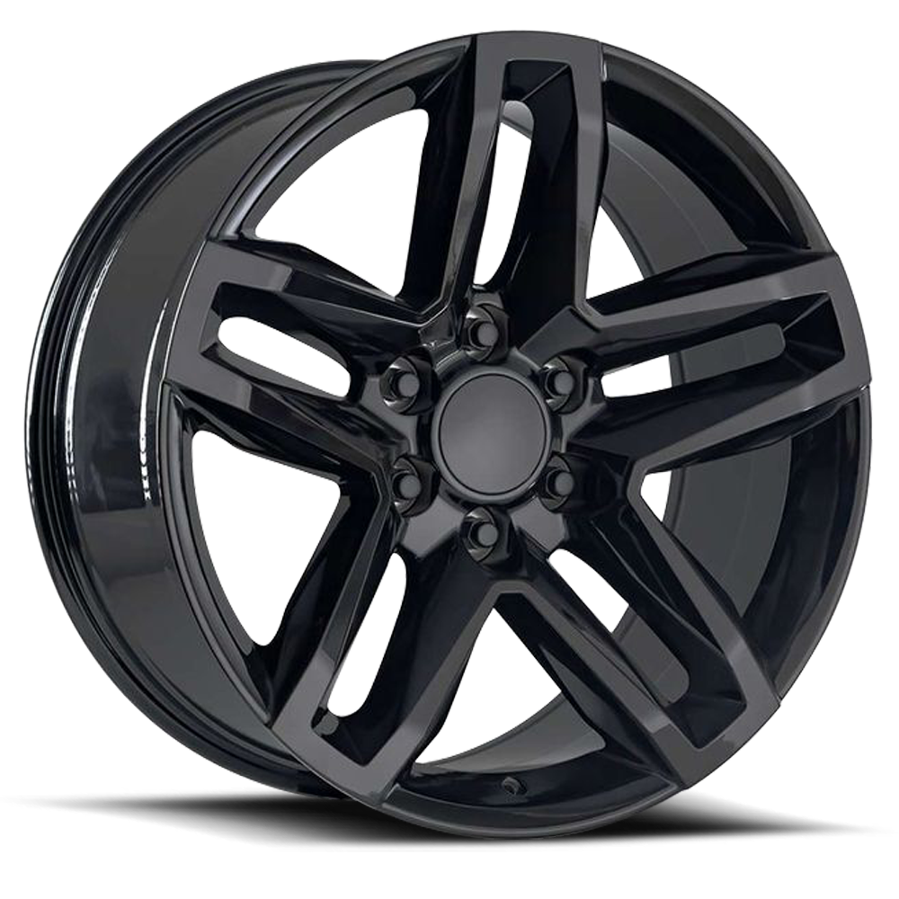 Silverado Z71 Trail Boss Replica Wheels Gloss Black Factory Reproductions FR 94-Wheels - Cast-Factory Reproductions-746241368386-20x9 6x5.5 +15 HB 78.1-