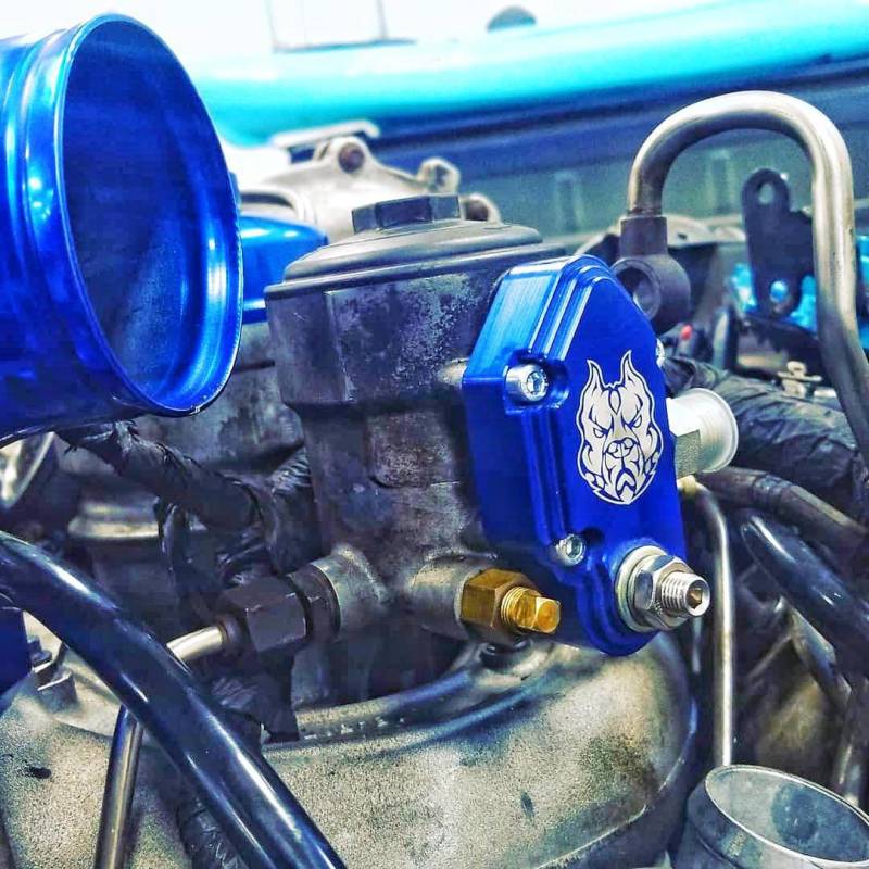 Sinister Diesel 03-07 Ford Powerstroke 6.0L Blue Spring Kit with Adjustable Billet Spring Housing - Black Ops Auto Works