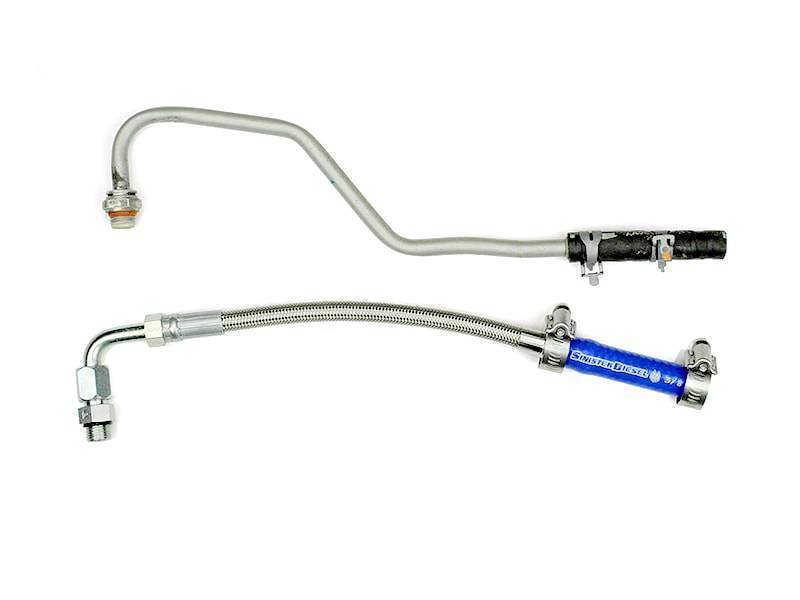Sinister Diesel Turbo Coolant Feed Line for 2011-2016 Ford Powerstroke 6.7L - Black Ops Auto Works