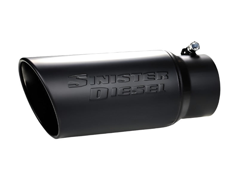 Sinister Diesel Universal Black Ceramic Coated Stainless Steel Exhaust Tip (4in to 5in) - Black Ops Auto Works