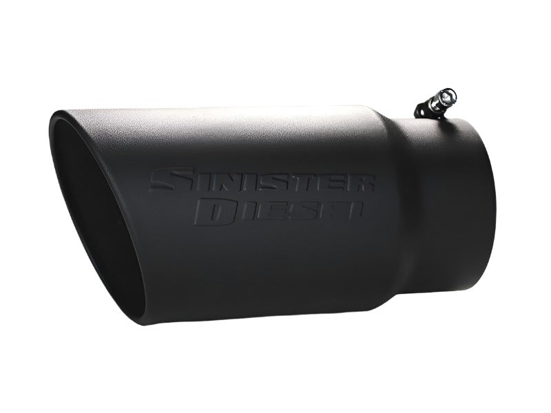 Sinister Diesel Universal Black Ceramic Coated Stainless Steel Exhaust Tip (5in to 6in) - Black Ops Auto Works