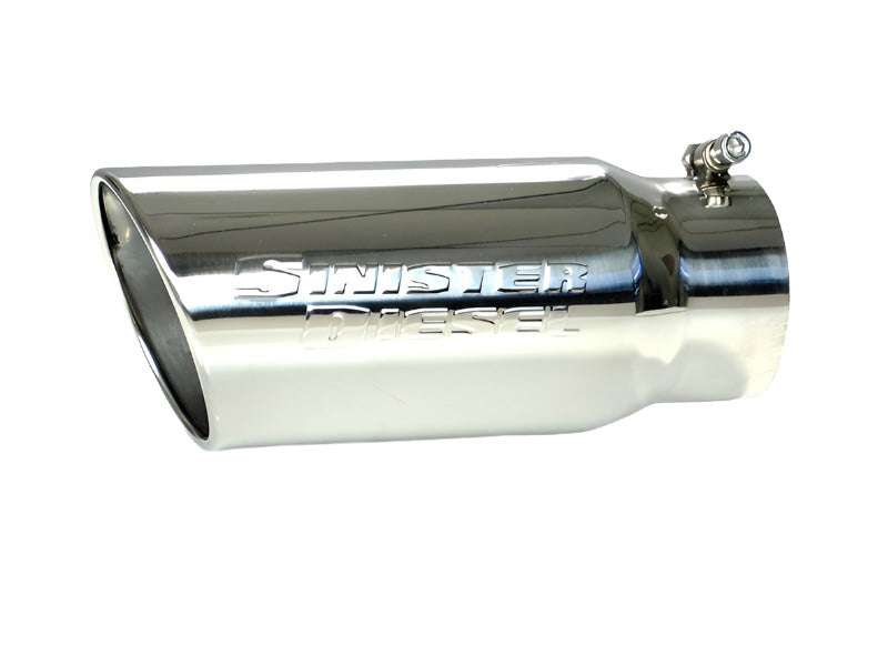 Sinister Diesel Universal Polished 304 Stainless Steel Exhaust Tip (5in to 6in) - Black Ops Auto Works