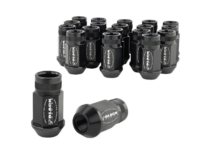 Skunk2 12x1.25 Forged Lug Nut - Black (Set of 20) - Black Ops Auto Works