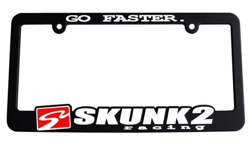 Skunk2 Go Faster License Plate Frame - Black Ops Auto Works