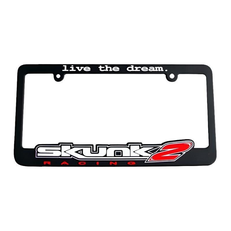 Skunk2 Live The Dream License Plate Frame - Black Ops Auto Works