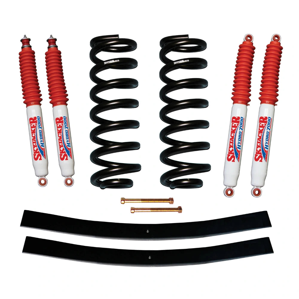 Skyjacker 182P2K-H suspension lift kit with springs, shocks and hardware on a white background
