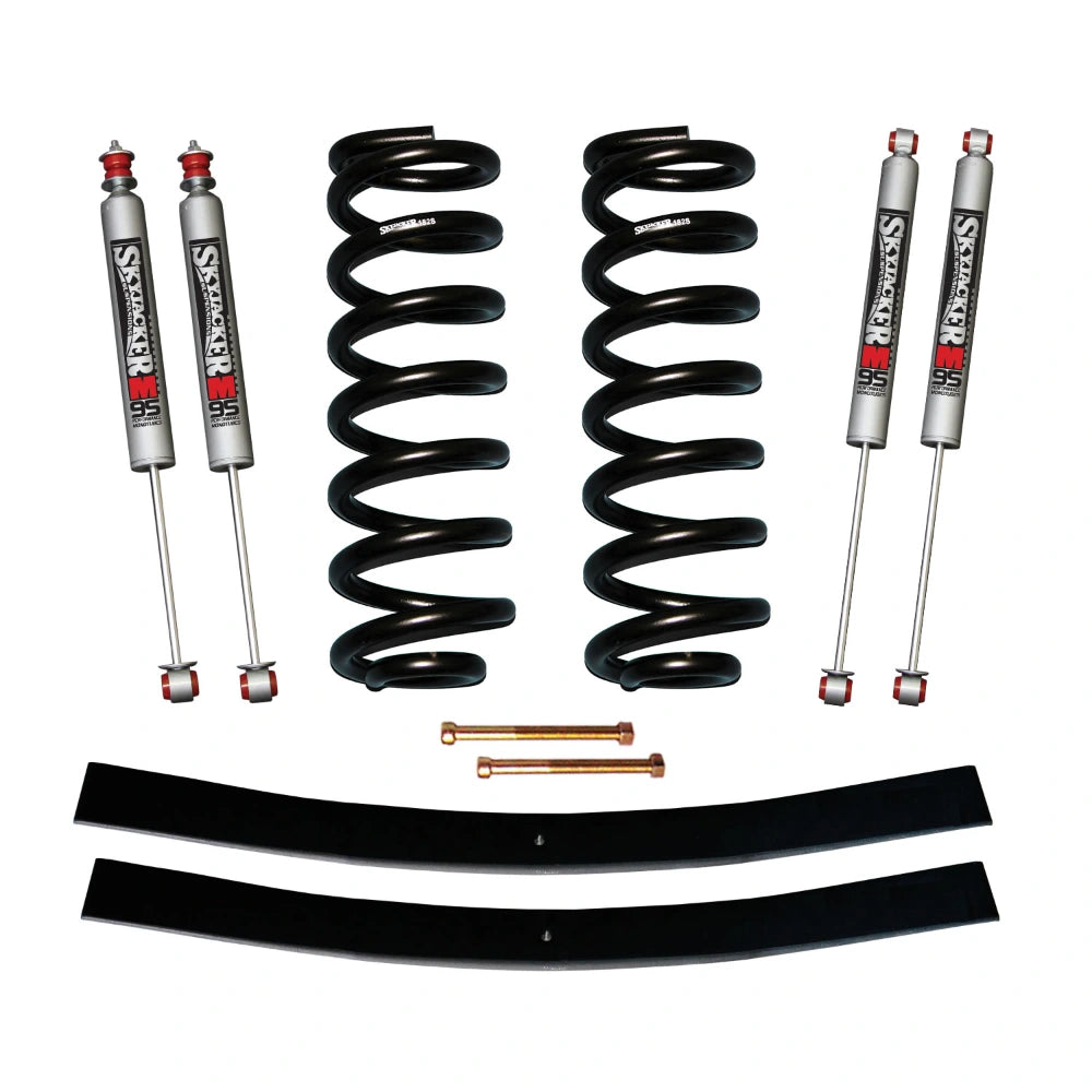 Skyjacker 182P2K-M suspension lift kit with springs, shocks and hardware on a white background